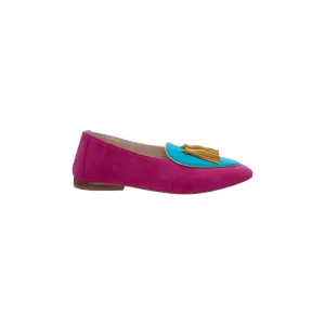 Diana in Fuchsia, Turquoise and Lemon Drop Yellow