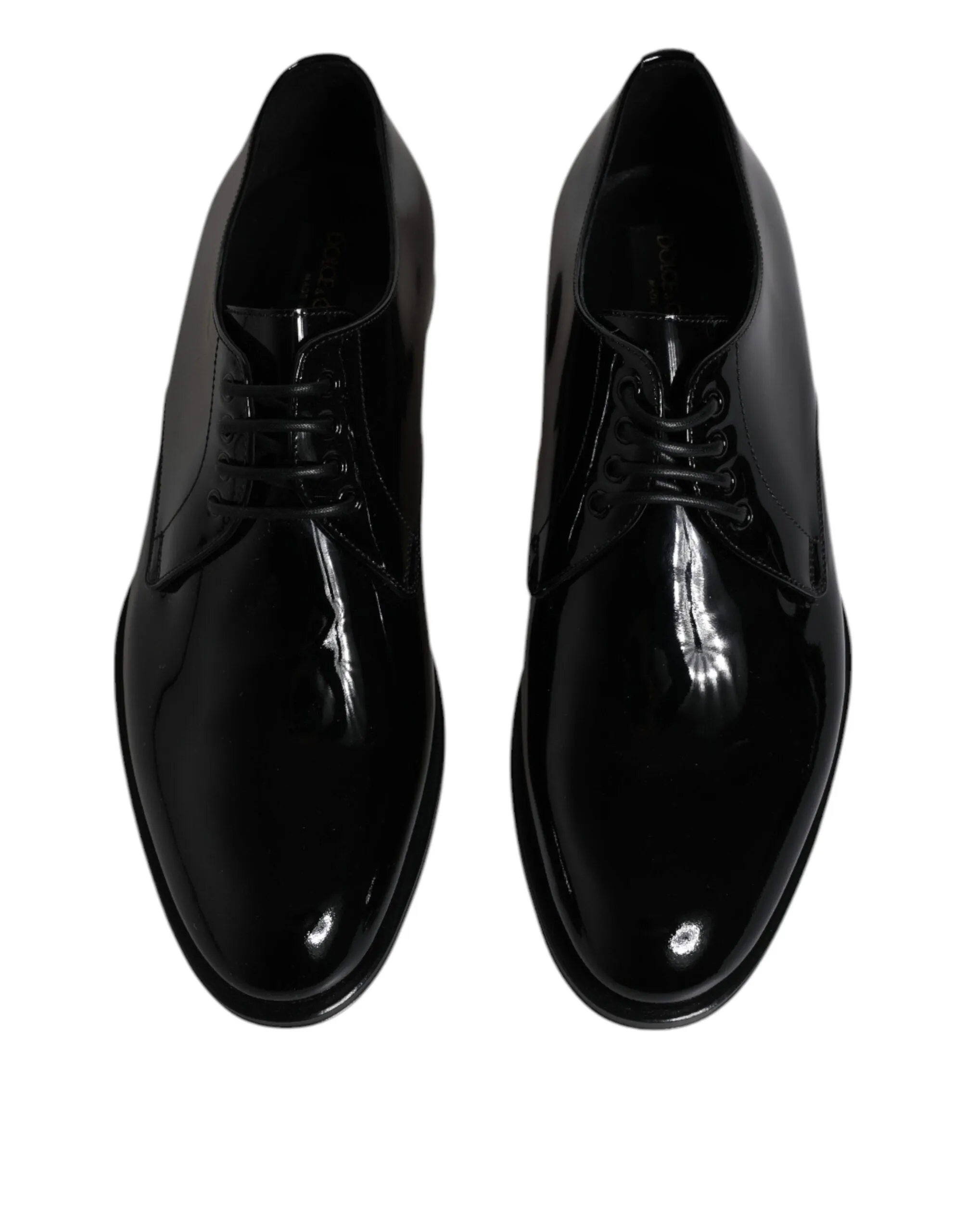 Dolce Leather Shoes Christmas sale & Client satisfaction Dress Patent Black Derby Gabbana Formal