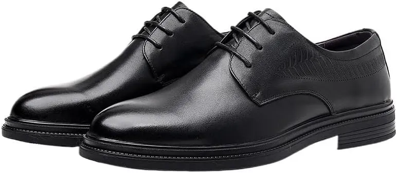 Elegant Brogue Derby Shoes for Men Breathable Mesh Lining Corporate Presentations Black Tie Events Durable Rubber Sole