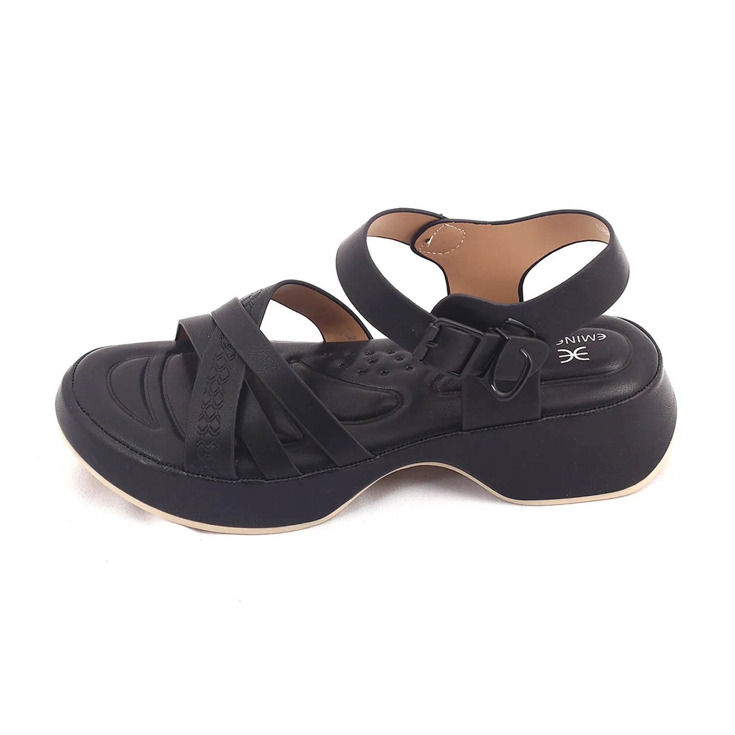 Eminent Women's Softy Sandal - Black