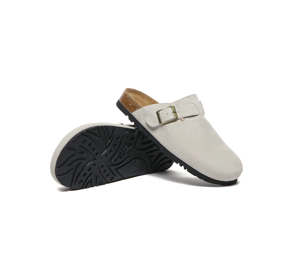 EVERAU® Men Adjustable Buckled Straps Slip-on Flat Sandal Slides Large Size Mason