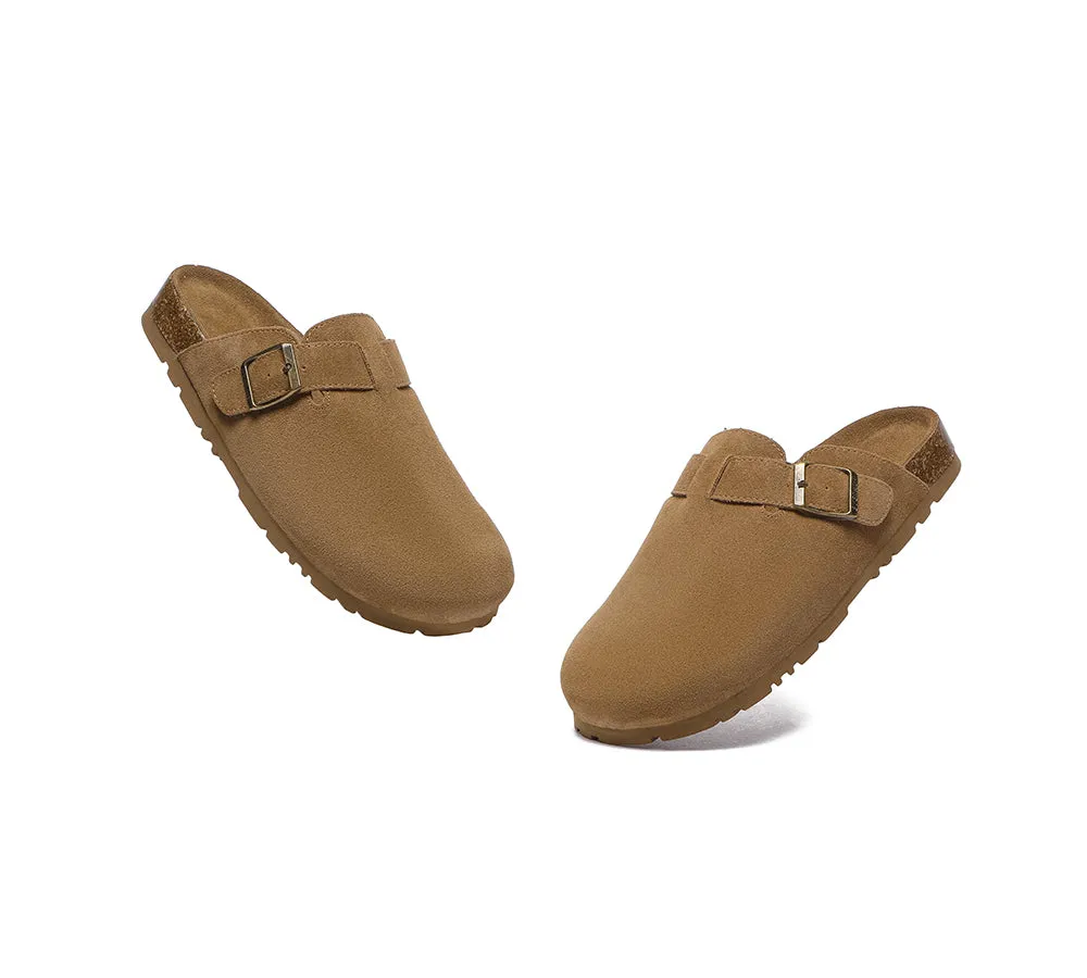 EVERAU® Men Adjustable Buckled Straps Slip-on Flat Sandal Slides Large Size Mason
