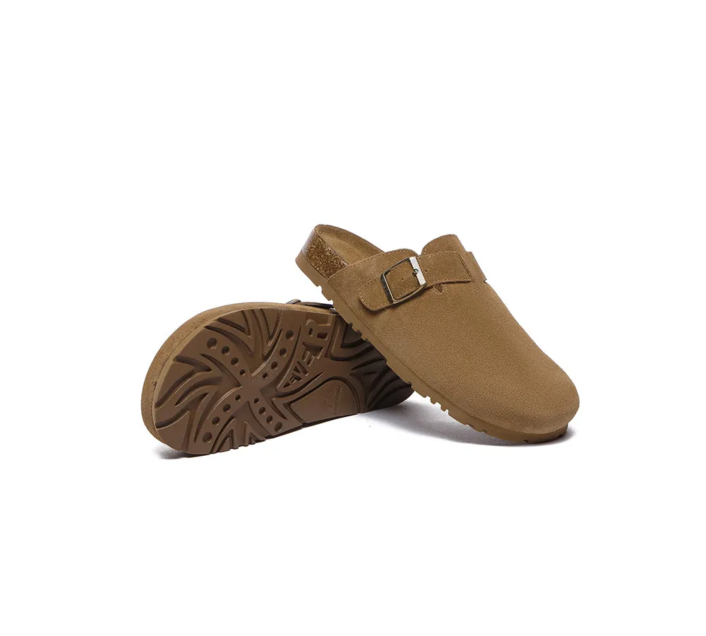 EVERAU® Men Adjustable Buckled Straps Slip-on Flat Sandal Slides Large Size Mason