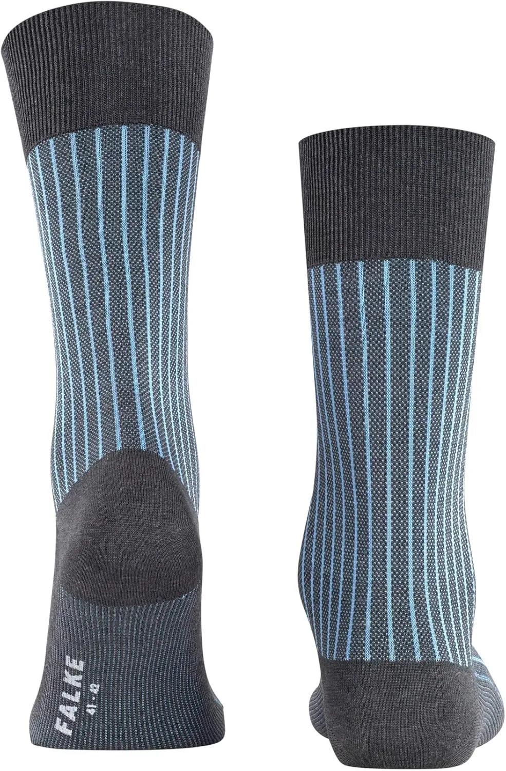 FALKE Men's Oxford Stripe Dress Socks, 1 Pair