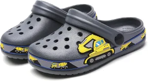 FLIOZY Boys Girls Garden Clogs: Classic Graphic Beach Sandals - Summer Slip On Water Shoes - Outdoor Non-Slip Slippers for Toddler Little/Big Kid