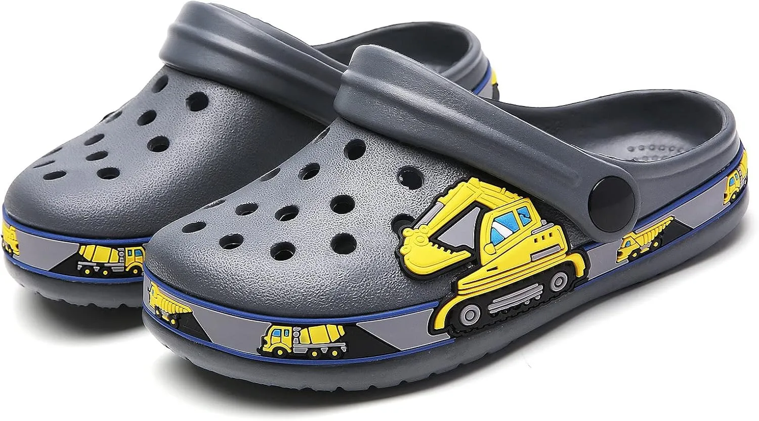 FLIOZY Boys Girls Garden Clogs: Classic Graphic Beach Sandals - Summer Slip On Water Shoes - Outdoor Non-Slip Slippers for Toddler Little/Big Kid