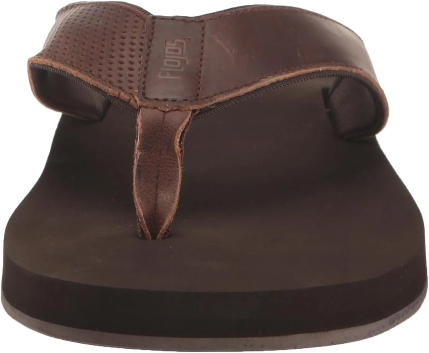 Flojos Cole Genuine Leather Perforated Strap Mens Sandal