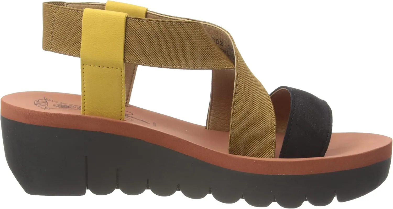 FLY London Women's Ankle-Strap Sandal, 35,36,37,38,39,40,41,42 M Womens Adult