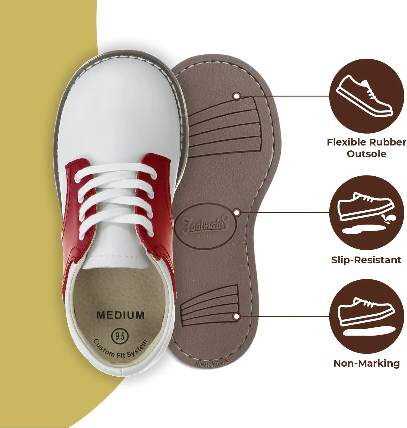 FootMates Cheer 3 Lace-Up (Infant/Toddler/Little Kid)