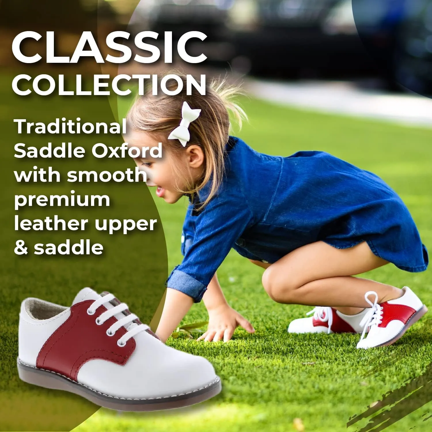 FootMates Cheer 3 Lace-Up (Infant/Toddler/Little Kid)