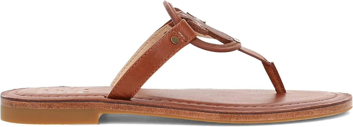 Frye Taylor Logo Sandal - Women's Premium Leather Sandal, Comfortable Slip-On Design, Casual Chic Footwear for Everyday Wear
