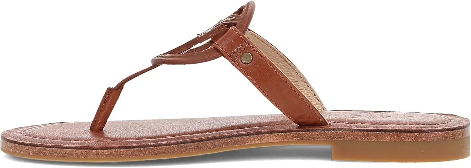 Frye Taylor Logo Sandal - Women's Premium Leather Sandal, Comfortable Slip-On Design, Casual Chic Footwear for Everyday Wear
