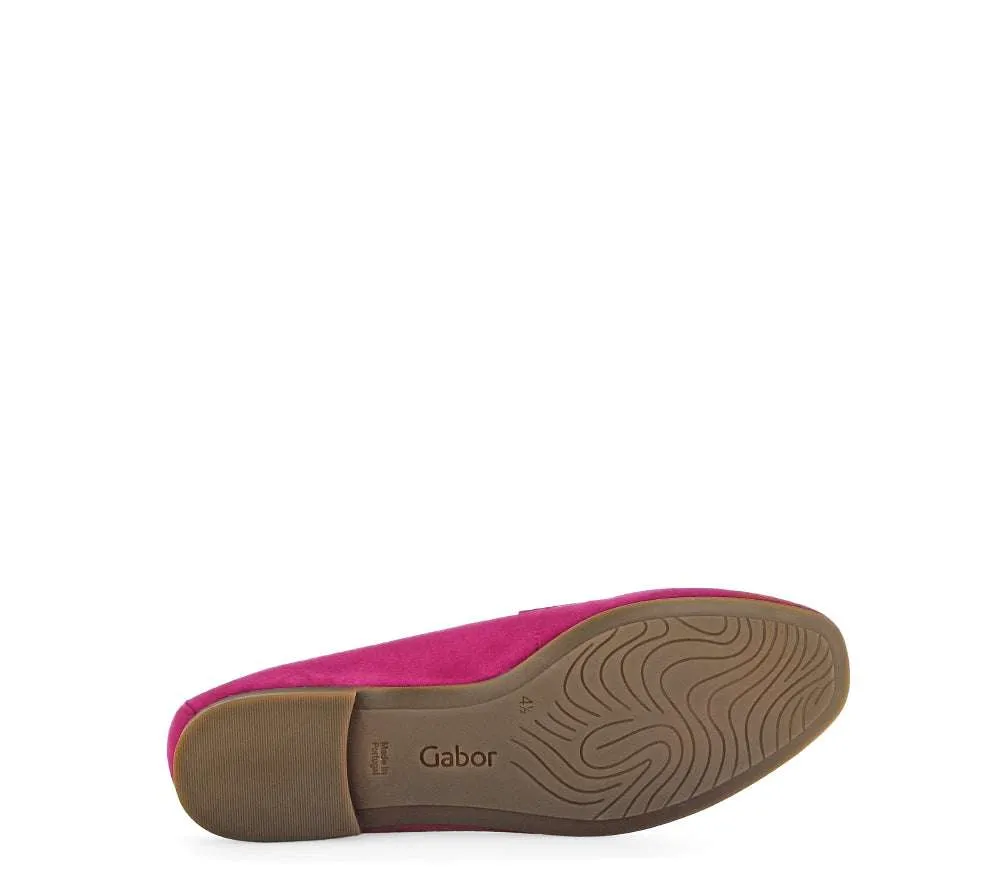 Gabor Fuchsia Suede Loafer| 6521134