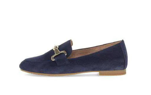 Gabor Navy Suede Loafer |6521136