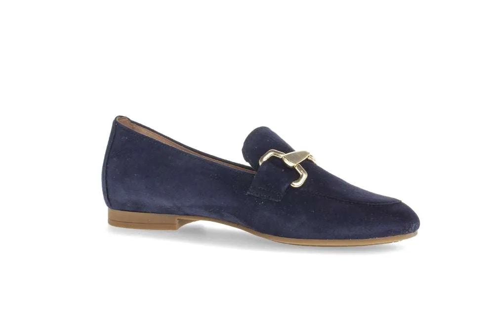 Gabor Navy Suede Loafer |6521136