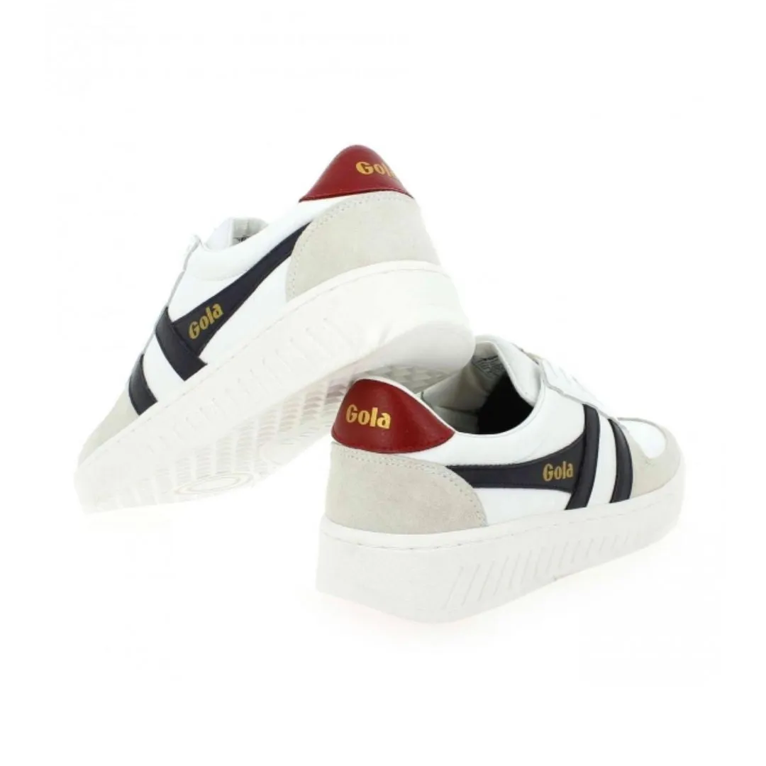Grandslam Classic Sneakers (White   Navy   Deep Red)
