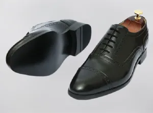 Handmade Black Dress Leather Oxford Shoes for Men