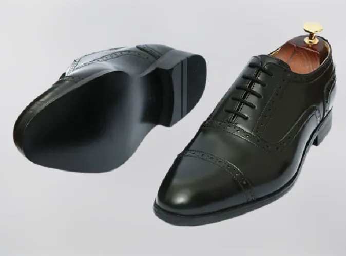 Handmade Black Dress Leather Oxford Shoes for Men