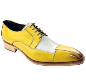 Handmade Two Tone Derby Dress Shoes for Men
