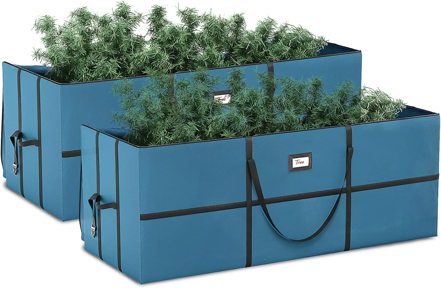 Hearth & Harbor 2 Pack Christmas Tree Storage Bag 9 ft. for Holiday – Waterproof Christmas Tree Storage Box Made of 600d Oxford Material – Christmas Tree Bag with Handles & Special Wide Opening