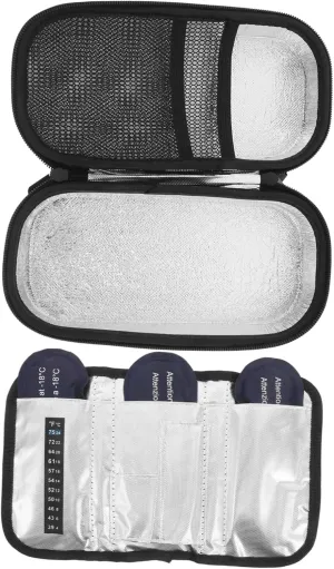 Hemoton Eva Insulated Bag for Travel Portable Medical Cooler Case with Reusable Cold Packs for Storage