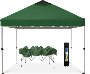 HERA'S PALACE 10x10 Pop Up Canopy Outdoor Tent for Patio with Bag Easy Up Shade Canopies Heavy Duty Event Tents for Backyard, Bench, Garden