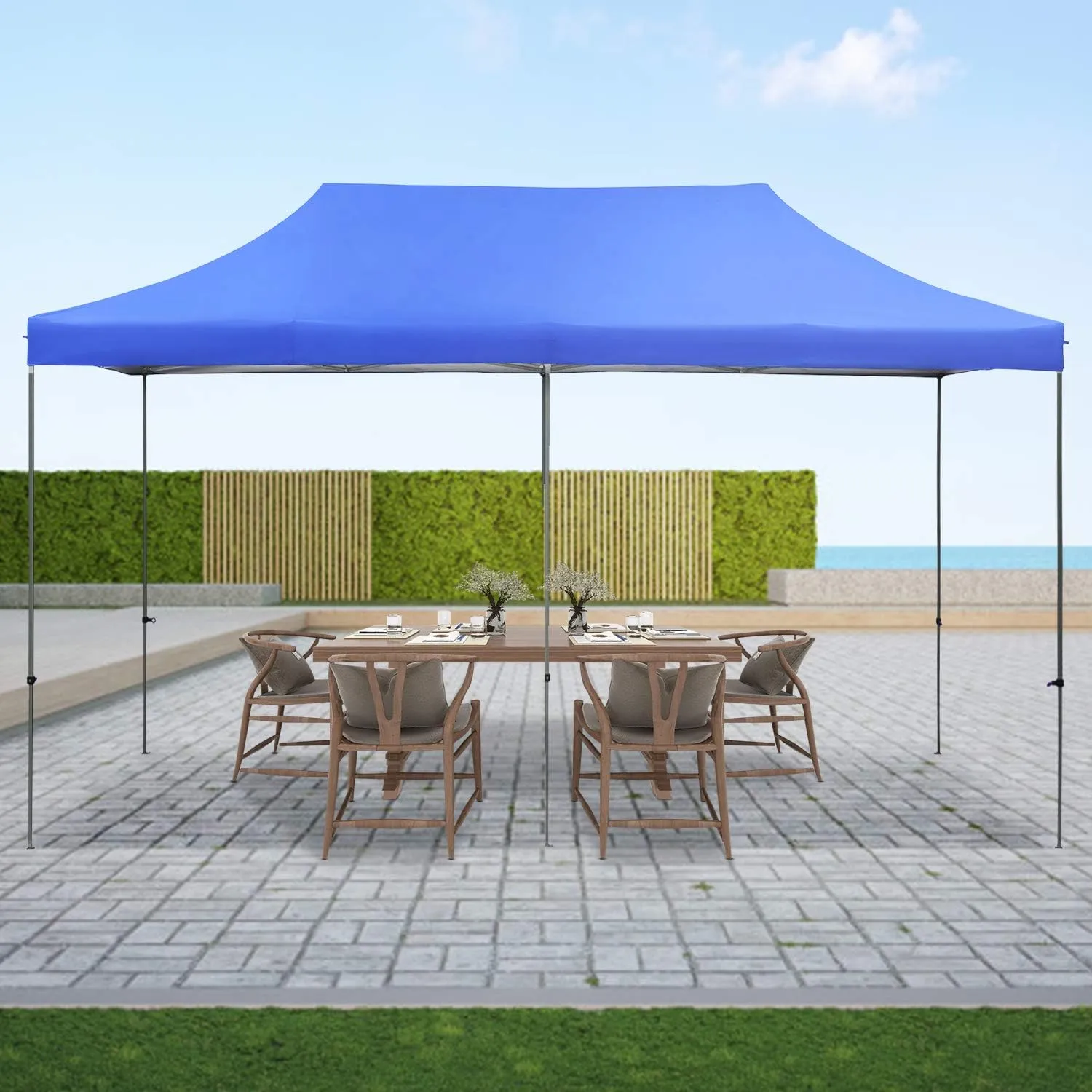 HYD-Parts Outdoor 10x20 Ft Pop Up Canopy Wedding Party Tent Patio Gazebo Shelter