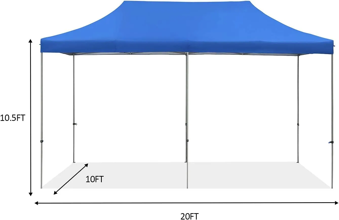 HYD-Parts Outdoor 10x20 Ft Pop Up Canopy Wedding Party Tent Patio Gazebo Shelter