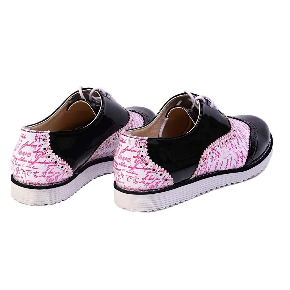 I Love You Oxford Shoes GNG201