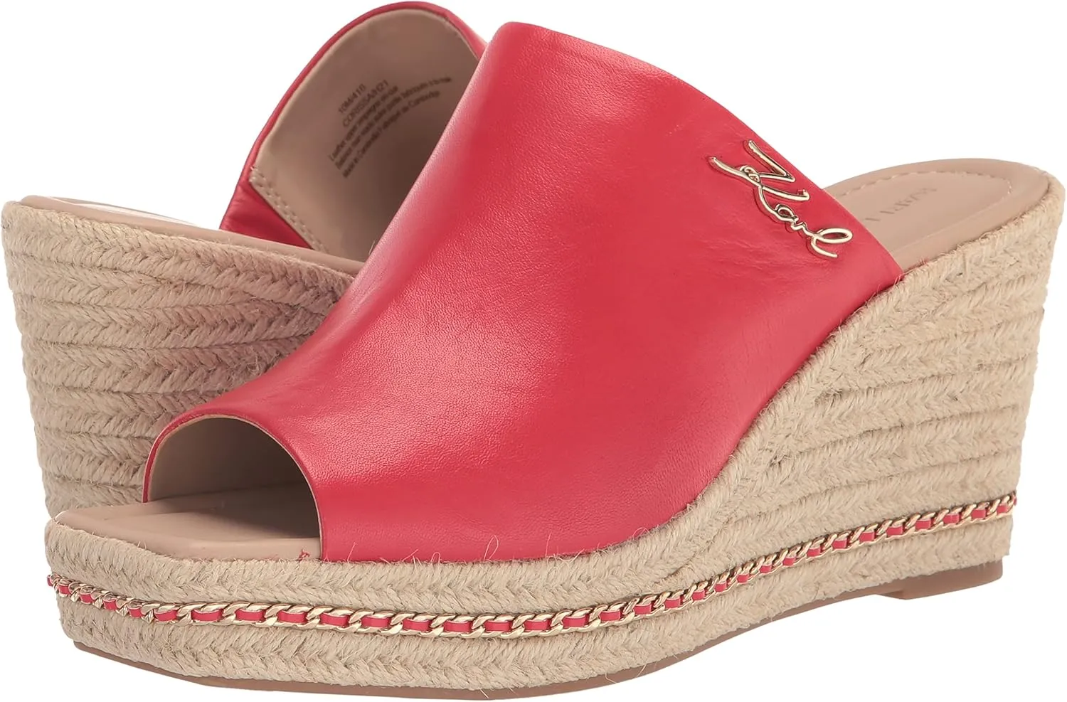 Karl Lagerfeld Paris Women's Corissa Slip on Espadrille Wedge Sandal
