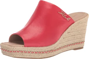 Karl Lagerfeld Paris Women's Corissa Slip on Espadrille Wedge Sandal