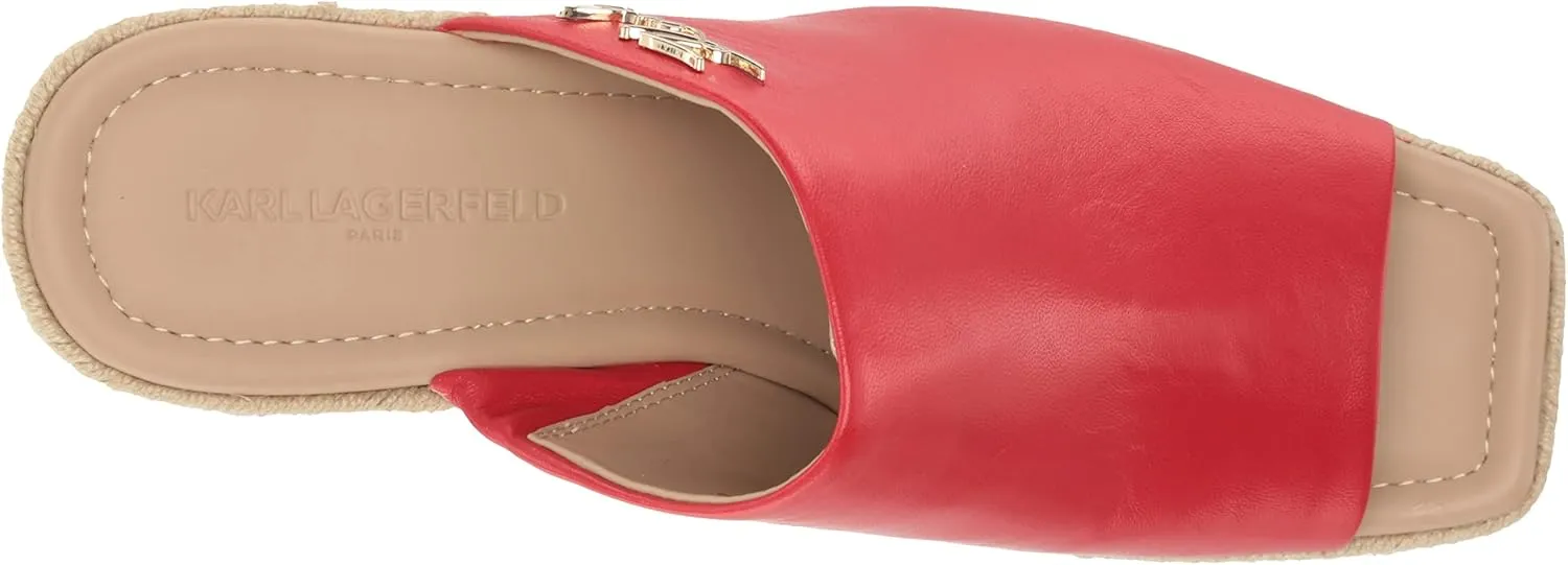 Karl Lagerfeld Paris Women's Corissa Slip on Espadrille Wedge Sandal