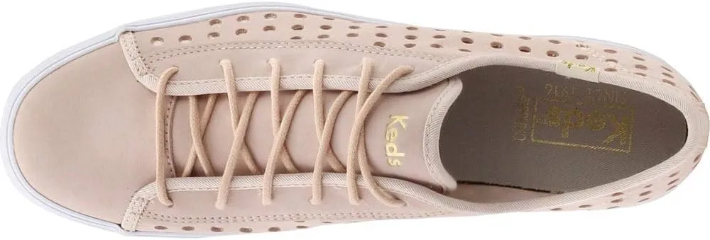 Keds Womens Triple Kick Perf Leather Casual Sneaker