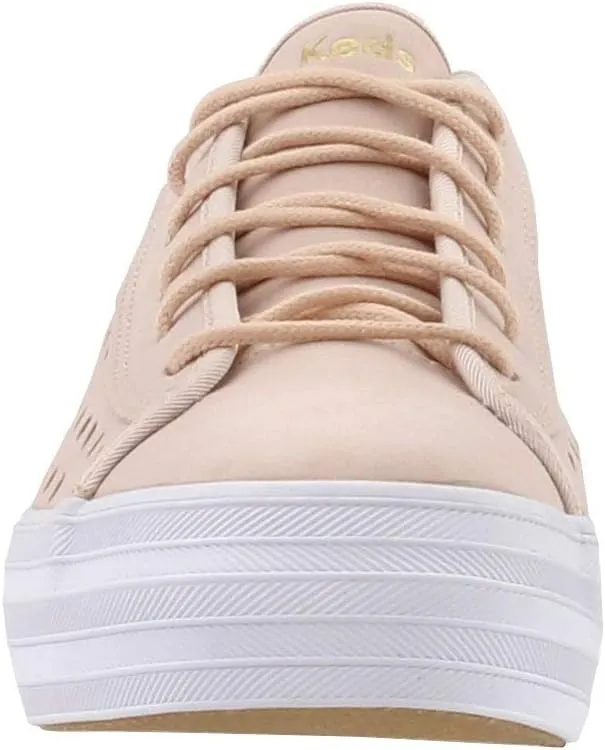 Keds Womens Triple Kick Perf Leather Casual Sneaker