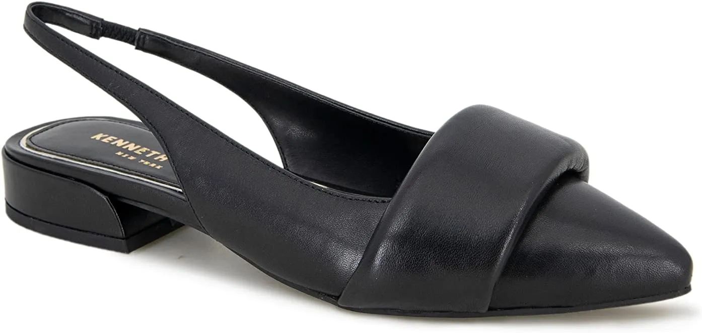Kenneth Cole Women's Women's Callen Wedge Sandal, Black, 8