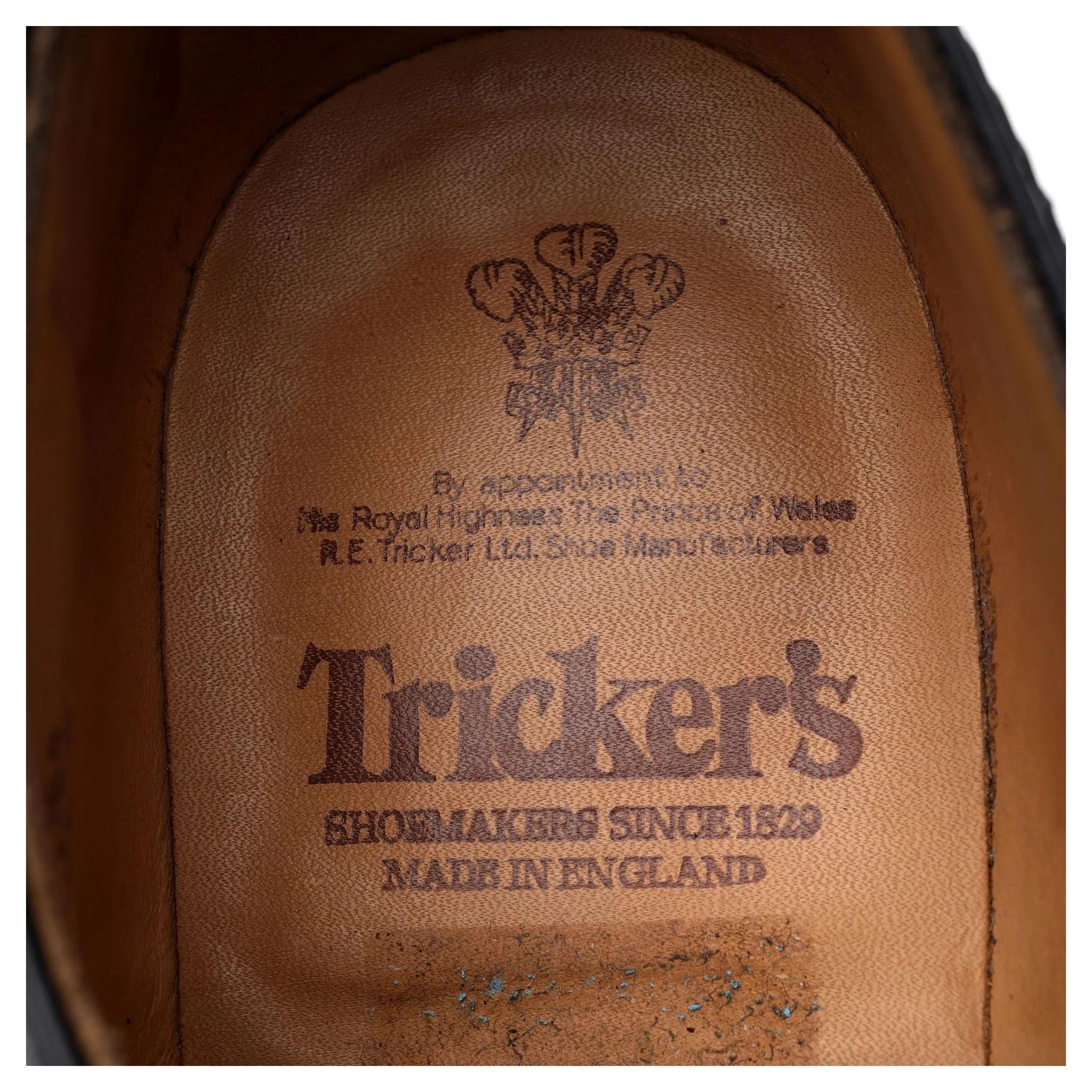 'Keswick' Black Leather Derby Brogues UK 10