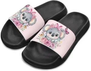Kids Slide Sandals Footbed Sandal Comfort Toddler Slip On Summer Slippers for Beach Pool Little Big Kid