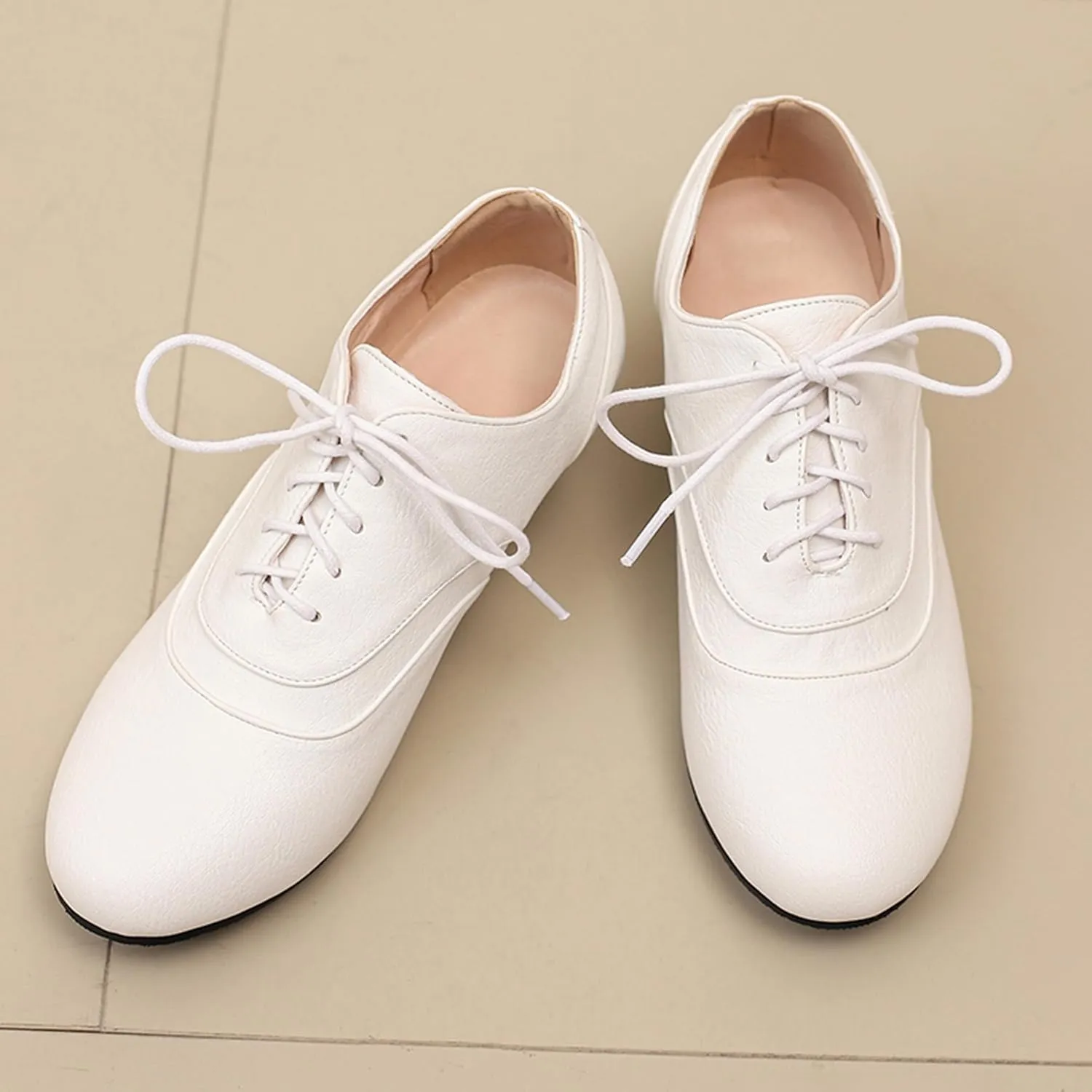 Kitten Heel Oxford Women Brogue Derby Lace Up
