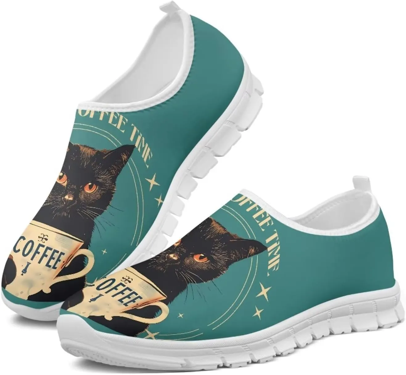 Ladies Walking Shoes Lightweight Tennis Sneakers Casual Mesh Slip On Athletic Breathable Running Shoes