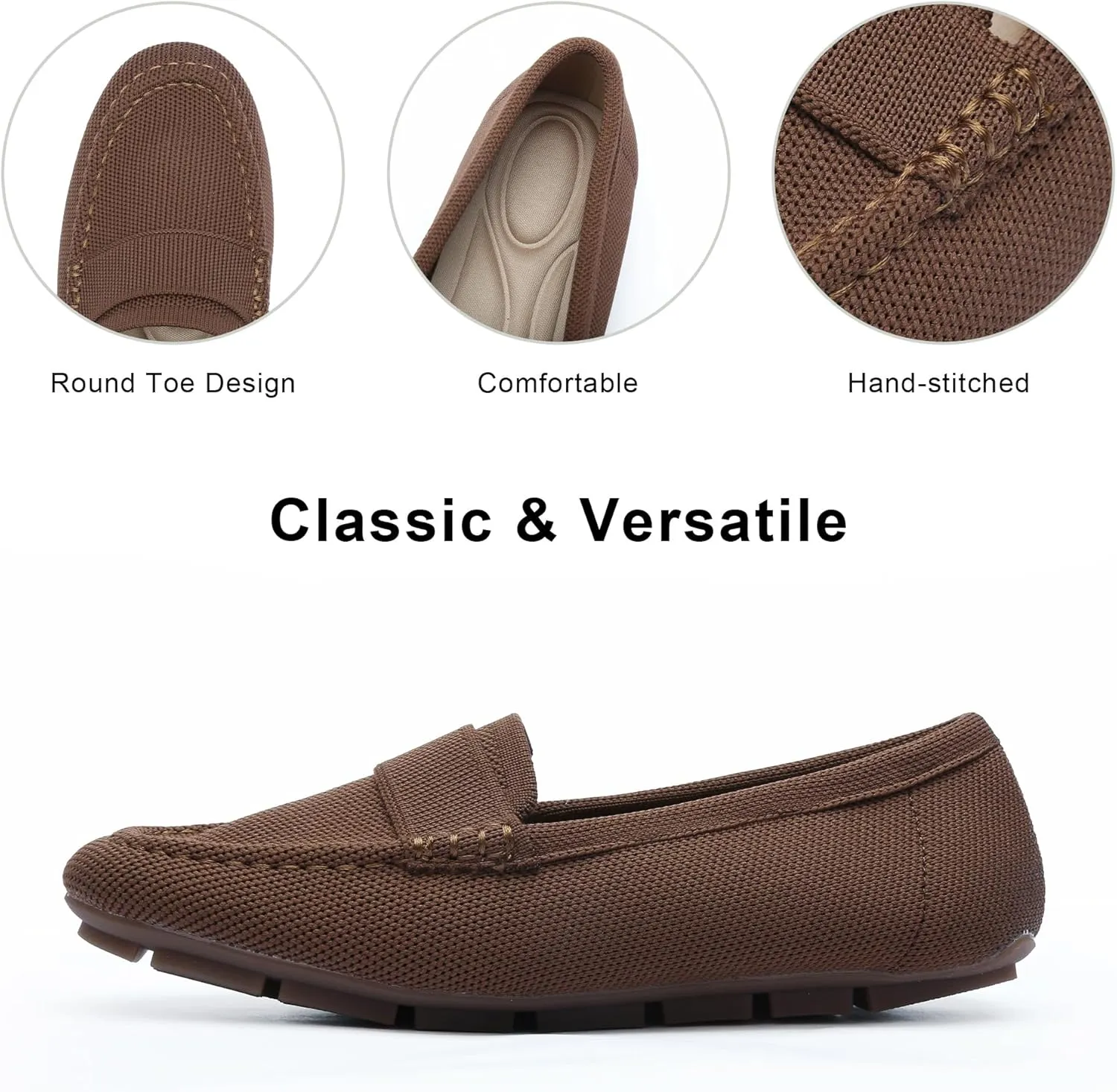 Loafer Shoes for Women Comfortable Casual Women's Loafer Shoes Flat Shoes