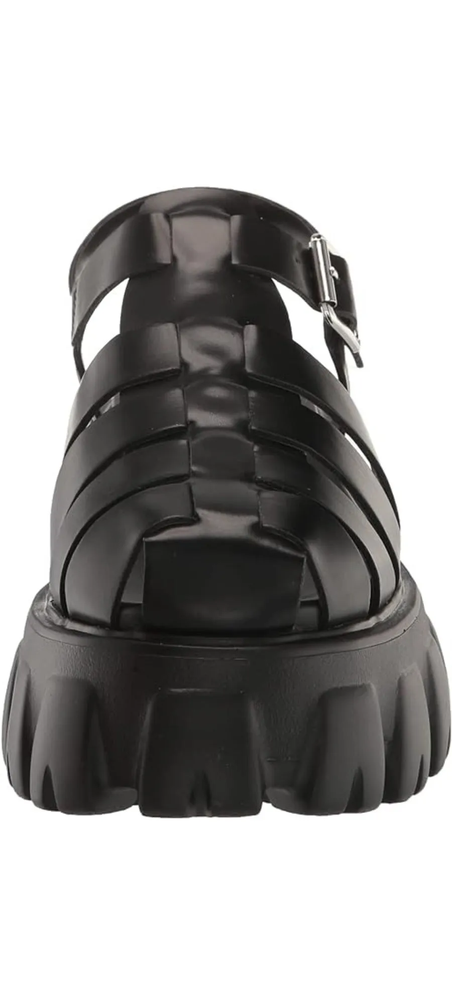 Madden Heel Block Black Ankle Platform Chunky Strap Echo Steve Fisherman Fast dispatch Sandals Worldwide delivery
