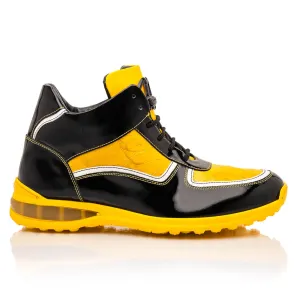 Mauri Patent leather baby croc sneaker