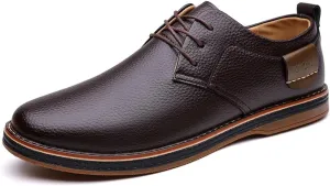 Men's Comfortable Stylish Oxford Shoes Casual Lace Up Walking Business Driving Dress Shoes
