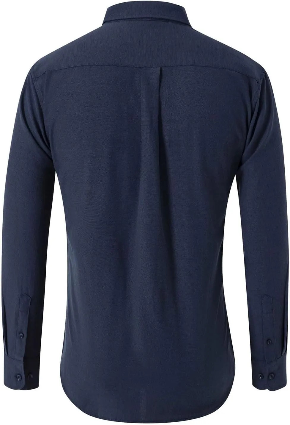 Mens Dress Shirts Slim Fit Long Sleeve Cotton Button Down T-Shirts Causal Fashion Solid Business Collared Shirts Tops