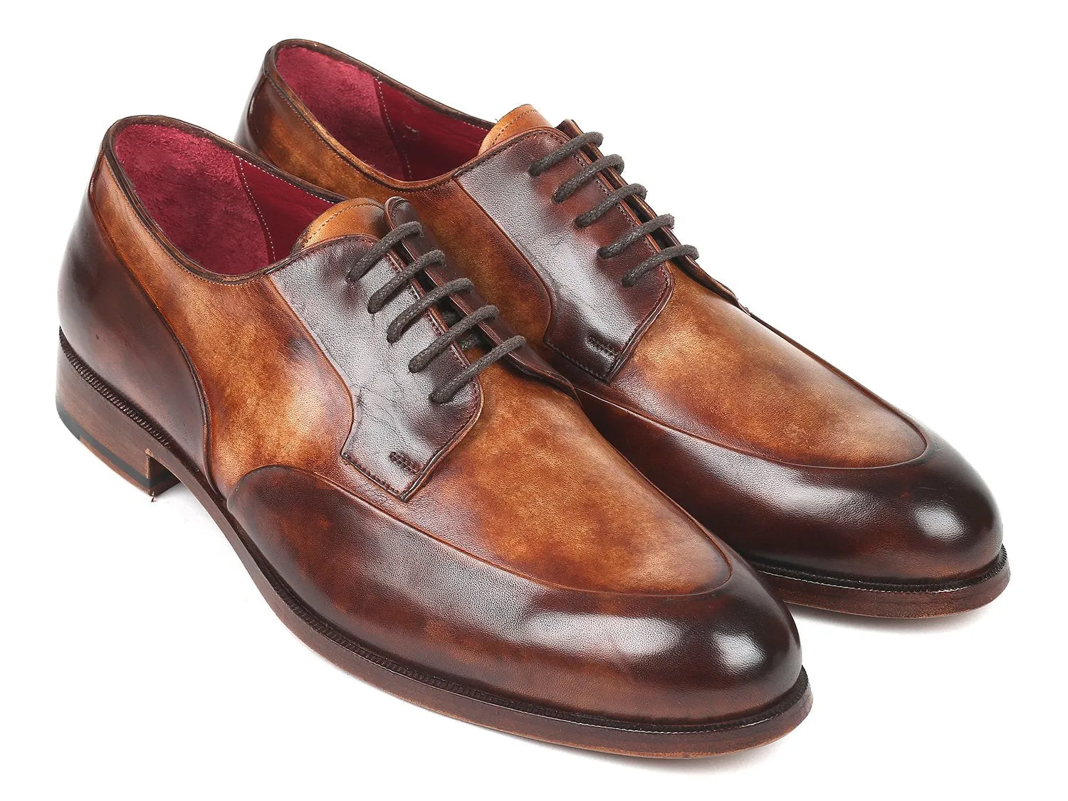 Men's Dual Tone Brown Derby Shoes