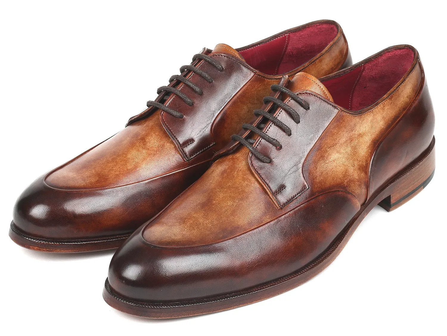 Men's Dual Tone Brown Derby Shoes