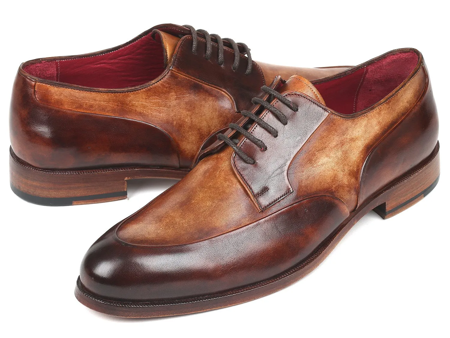 Men's Dual Tone Brown Derby Shoes