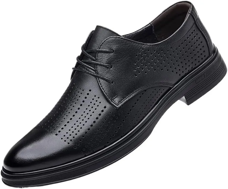 Men's Formal Business Leather Oxfords Men Office Wedding Comfortable Modern Derby