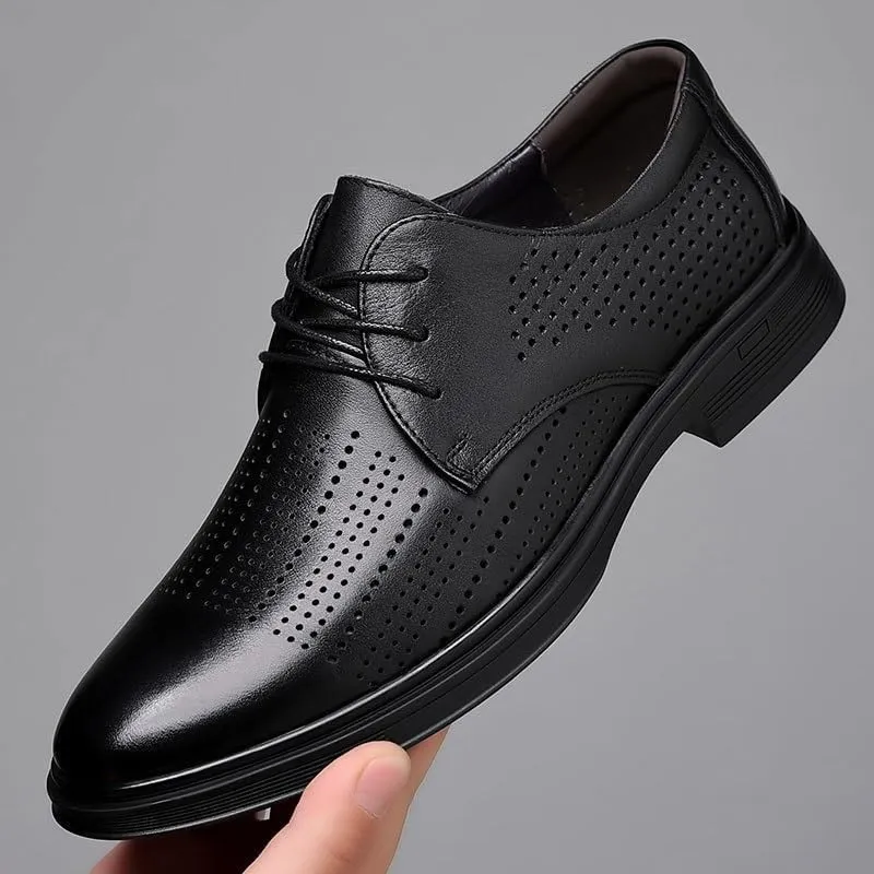Men's Formal Business Leather Oxfords Men Office Wedding Comfortable Modern Derby