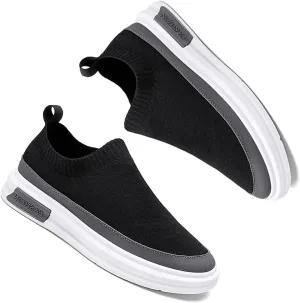 Men's Slip on Casual Walking Sneakers,Fashion Comfort Mesh Socks Breathable Lightweight Sport Loafer Shoes